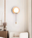 Travertine Round Solclip Wall Light