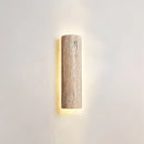Travertine Stein Lange Long Strip Wall Sconce