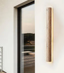 Travertine Stein Lange Long Strip Wall Sconce