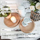Fluted Wooden Display Trays, Set of Two by Decor Steals