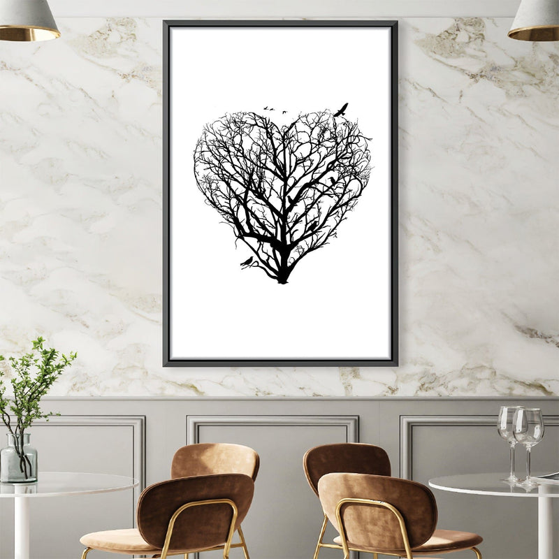 Tree of Illusion Heart Canvas