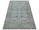 Tree of life Beige Traditional Style Hand knotted 4x6 Wool Area Rug