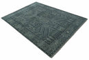 Tree of life Gray, Charcoal and Ivory Hand knotted Traditional Floral 9x12 wool Area Rug by The Rug Decor