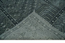 Tree of life Gray, Charcoal and Ivory Hand knotted Traditional Floral Multi Size wool Area Rug