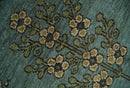 Green Wool Area Rug - Tree of Life Turkish Traditional Hand Knotted