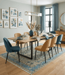 Beige and Blue Oushak Traditional Hand Knotted Wool Area Rug