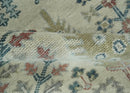Tree of life Ivory, Teal, Olive and Brown Hand Knotted Traditional Oushak wool Area Rug by The Rug Decor