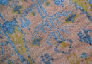 Tree of life Peach And Blue Hand Knotted 2x3 Wool Rug by The Rug Decor