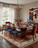 Wool Area Rug Rust and Ivory Tree of Life Turkish Hand Knotted