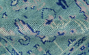 Tree of life Teal And Blue Hand knotted 4x6 Wool Area Rug