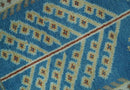 Hand Knotted Wool Area Rug Tree of Life Traditional Floral Design Blue Ivory Brown