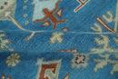 Hand Knotted Wool Area Rug Tree of Life Traditional Floral Design Blue Ivory Brown