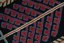 Tree of life Vibrant colorful Black, Beige, Peach and Blue Hand Knotted Traditional Oushak Custom Made wool area Rug