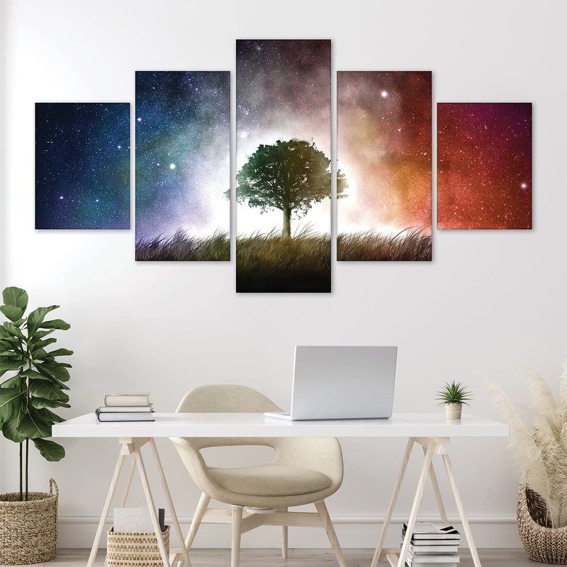 Tree of Light Canvas - 5 Panel