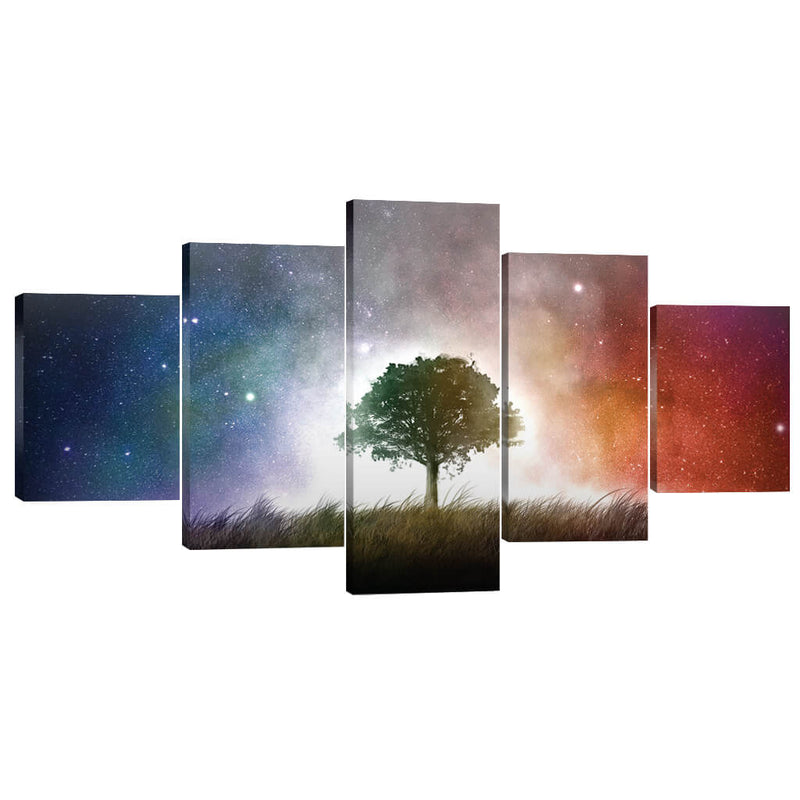 Tree of Light Canvas - 5 Panel