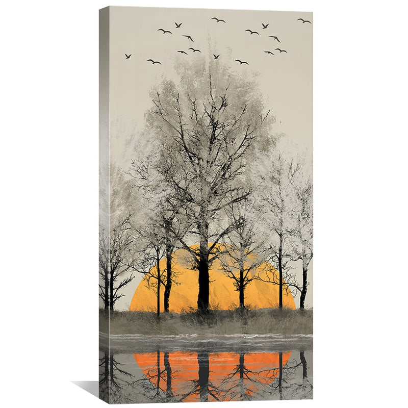 Treetops at Dusk Canvas