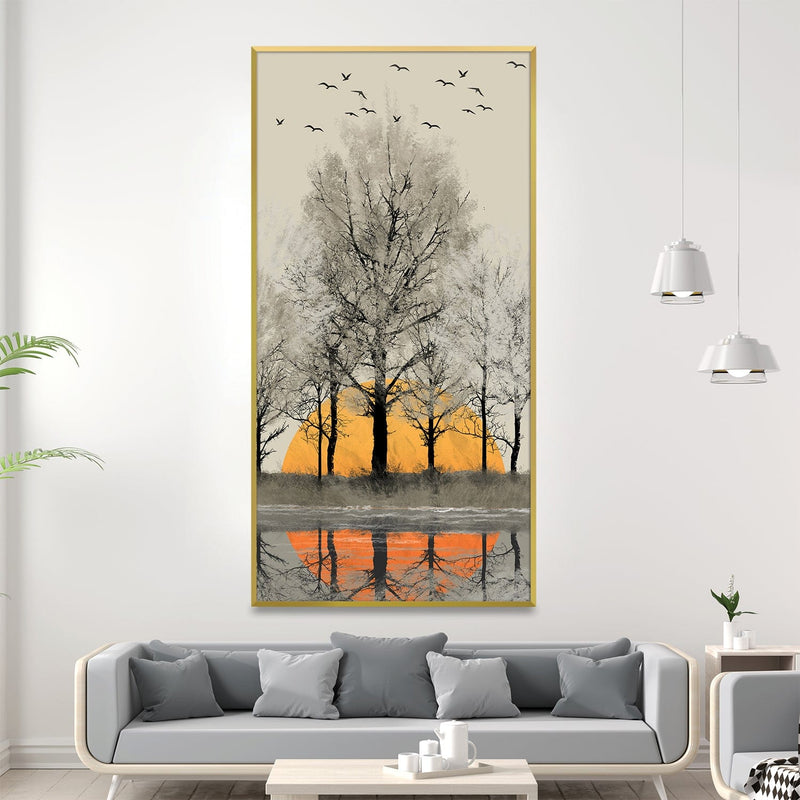 Treetops at Dusk Canvas