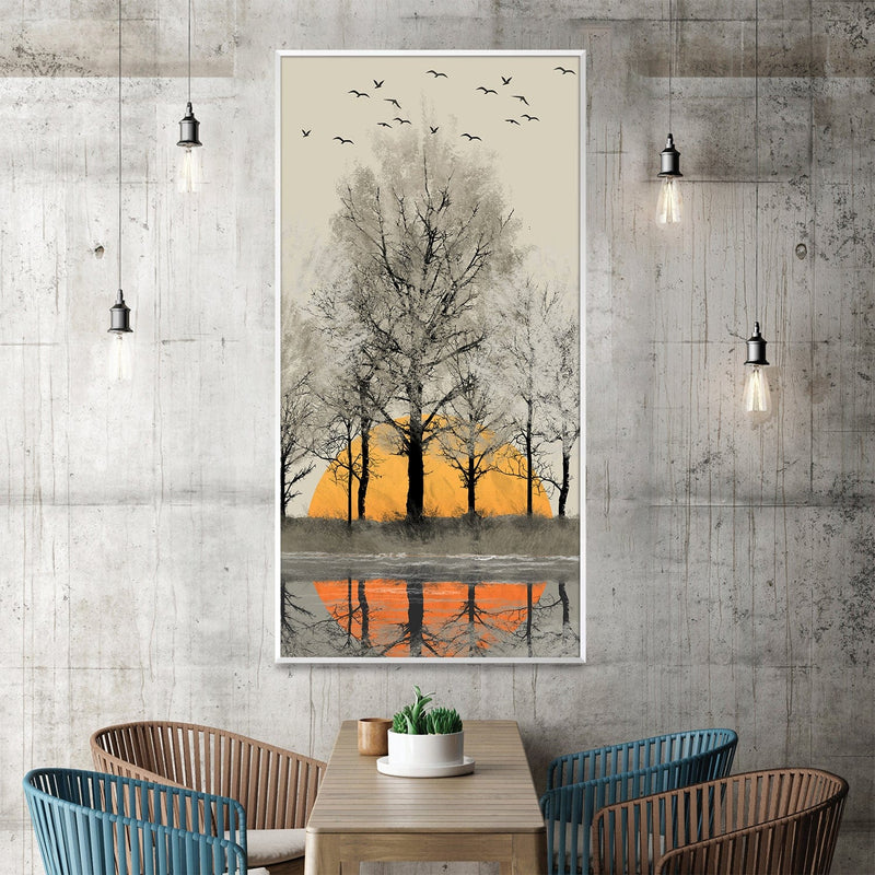 Treetops at Dusk Canvas