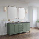 James Martin Chicago 72" Double Bathroom Vanity, Smokey Celadon