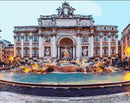 Trevi Fountain and Poli Palace
