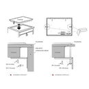 30" Stainless Steel Tri-Ring Gas Cooktop Series | GLS30501