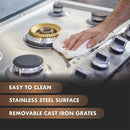 30" Stainless Steel Tri-Ring Gas Cooktop Series | GLS30501
