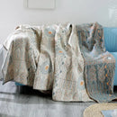 GobekUsa Cotton Sofa Throw Blanket | Four Seasons Gauze Cushion Cover & Bedspread