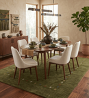 Hand Loomed Wool Area Rug with Tribal Border Design Green Yellow Red Gabbeh Inspired by The Rug Decor