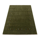 Tribal Border Design Hand Loomed Wool Area Rug