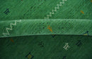 Tribal Design Green Custom Made Traditional Hand loom Wool Area Rug