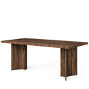63" Dining Table, Farmhouse Kitchen Table with Large Tabletop for 4-6