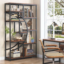 Freestanding Bookshelf, 68.9" Etagere Bookcase with 9 Open Shelves