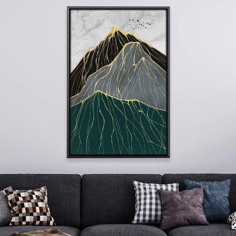 Trichromatic Peaks Canvas