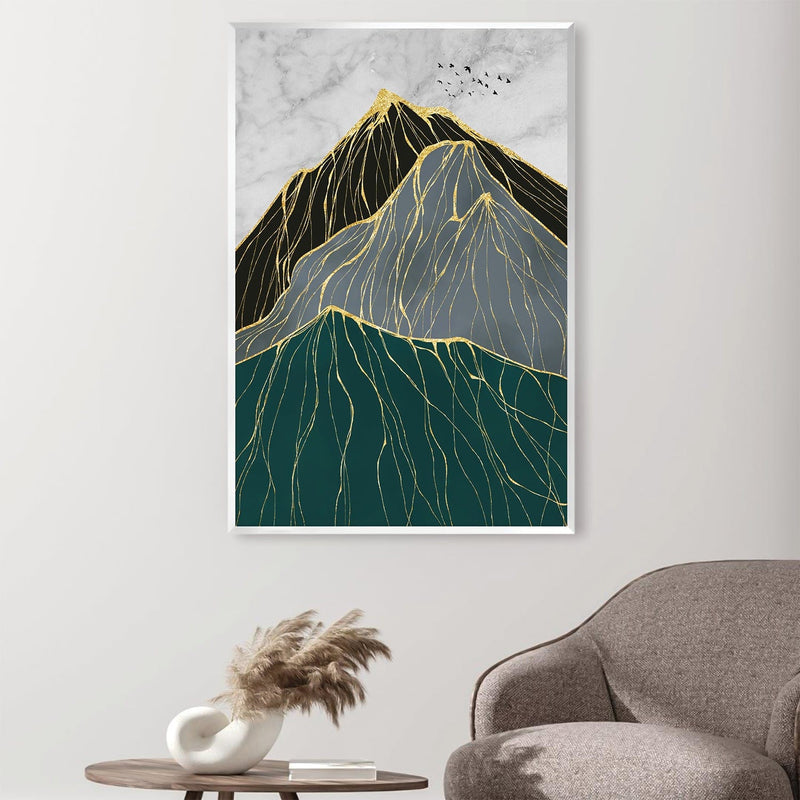 Trichromatic Peaks Canvas