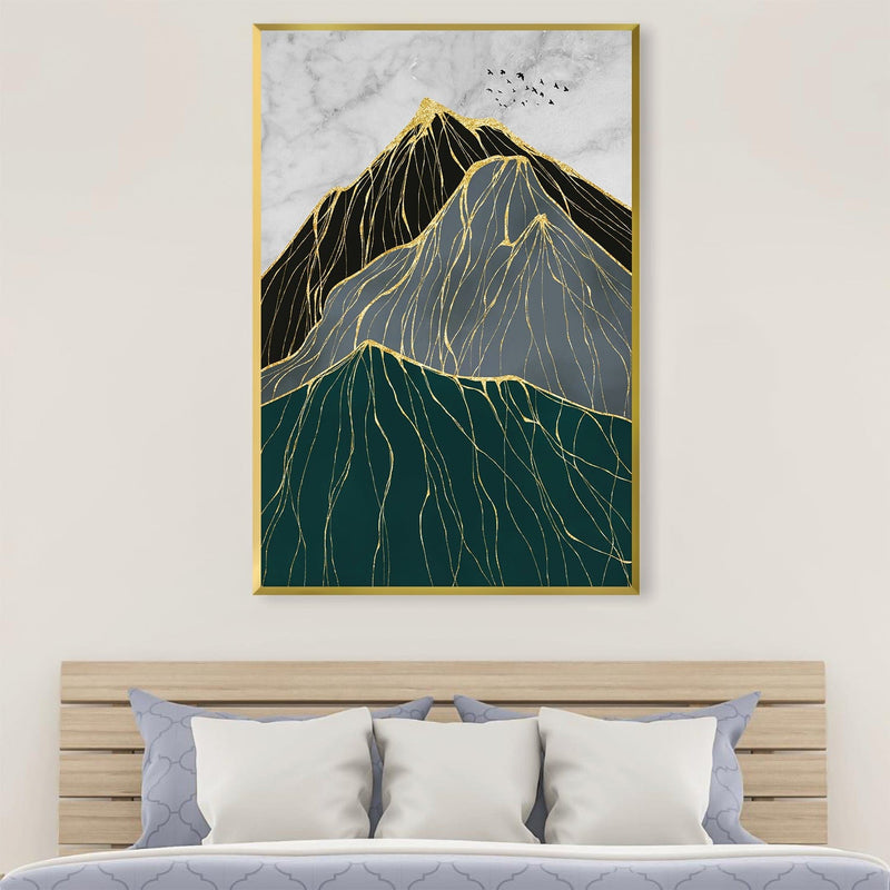 Trichromatic Peaks Canvas