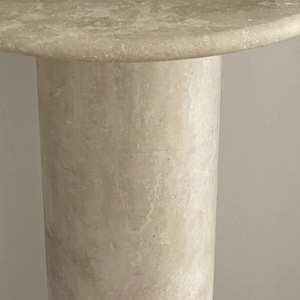 Troia Light Travertine Designer Console Filled and Honed (W)15" (L)48" (H)36"