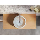 Light Beige Natural Travertine Stone Conical Vessel Bathroom Sink