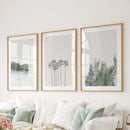 Modern Coastal Wall Art. Ocean Rock, Palms, Tropical Leaf by Wall Art Set