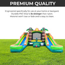 16FT Tropical Bounce House Combo With Double Water Slides (SAK92508) by SAKSBY WHOLESALE