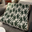 GobekUsa Cozy Knit Throw Blanket with Fringe - Soft & Reversible Bed Sofa Decor