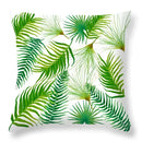 Tropical green leaves decorative cushion cover living room home decor by Decorbites