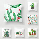 Tropical green leaves decorative cushion cover living room home decor by Decorbites