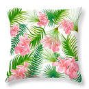 Tropical green leaves decorative cushion cover living room home decor by Decorbites