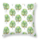 Tropical green leaves decorative cushion cover living room home decor by Decorbites