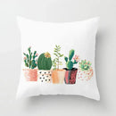 Tropical green leaves decorative cushion cover living room home decor by Decorbites