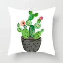 Tropical green leaves decorative cushion cover living room home decor by Decorbites