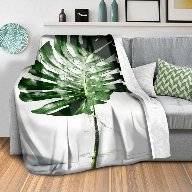 Tropical Leaf A Blanket