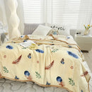 GobekUsa Cozy Flannel Blanket for All Seasons: Double-Sided Velvet Bed Cover, Single Double