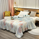GobekUsa Cozy Flannel Blanket for All Seasons: Double-Sided Velvet Bed Cover, Single Double