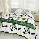 GobekUsa Cozy Flannel Blanket for All Seasons: Double-Sided Velvet Bed Cover, Single Double